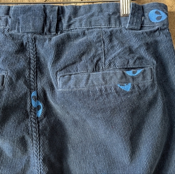 Urban Outfitters Dark Blue Corduroy Alien Embroidered Pants Size 30 - Picture 4 of 9